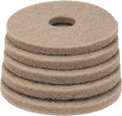 PRO-SOURCE - Polishing Pad - 13" Machine, Tan Pad, Polyester - A1 Tooling