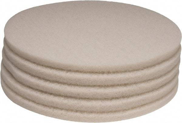 PRO-SOURCE - Polishing Pad - 20" Machine, White Pad, Polyester - A1 Tooling