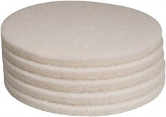 PRO-SOURCE - Polishing Pad - 19" Machine, White Pad, Polyester - A1 Tooling