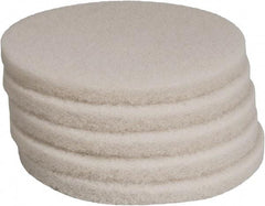 PRO-SOURCE - Polishing Pad - 13" Machine, White Pad, Polyester - A1 Tooling