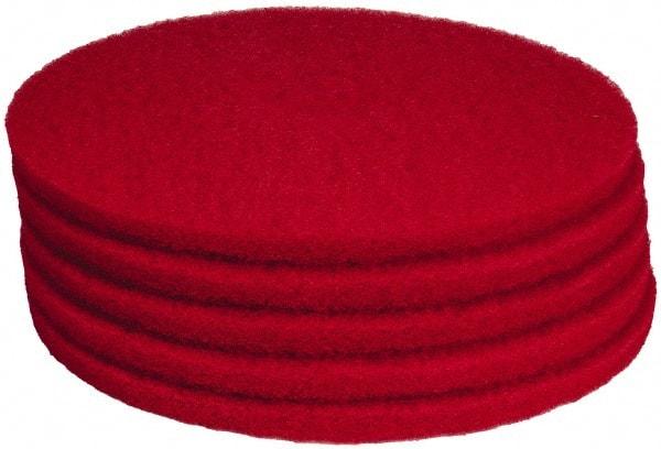 PRO-SOURCE - Polishing Pad - 19" Machine, Red Pad, Polyester - A1 Tooling