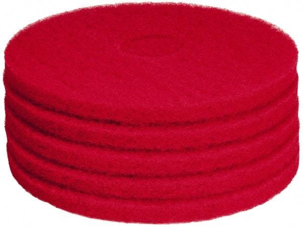 PRO-SOURCE - Polishing Pad - 15" Machine, Red Pad, Polyester - A1 Tooling