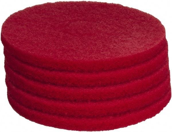 PRO-SOURCE - Polishing Pad - 14" Machine, Red Pad, Polyester - A1 Tooling