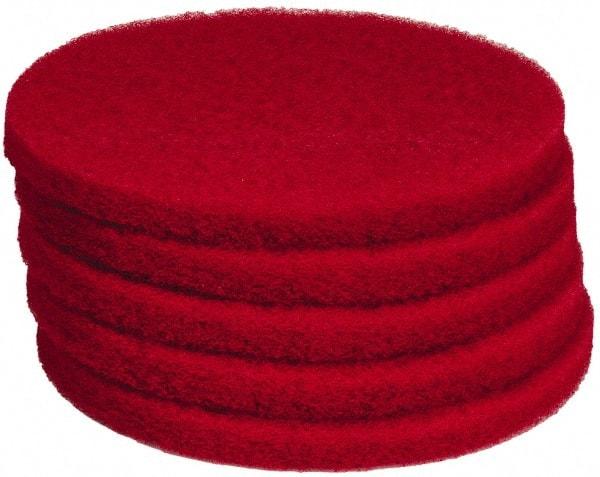 PRO-SOURCE - Polishing Pad - 13" Machine, Red Pad, Polyester - A1 Tooling