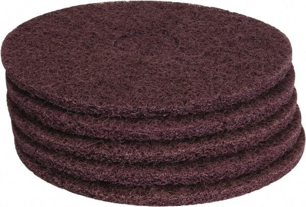 PRO-SOURCE - Stripping Pad - 14" Machine, Maroon Pad, Polyester - A1 Tooling