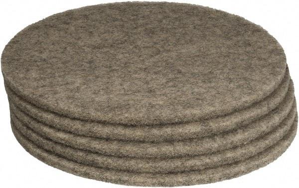 PRO-SOURCE - Polishing Pad - 27" Machine, Black Pad, Polyester - A1 Tooling