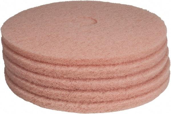 PRO-SOURCE - Polishing Pad - 20" Machine, Pink Pad, Polyester - A1 Tooling