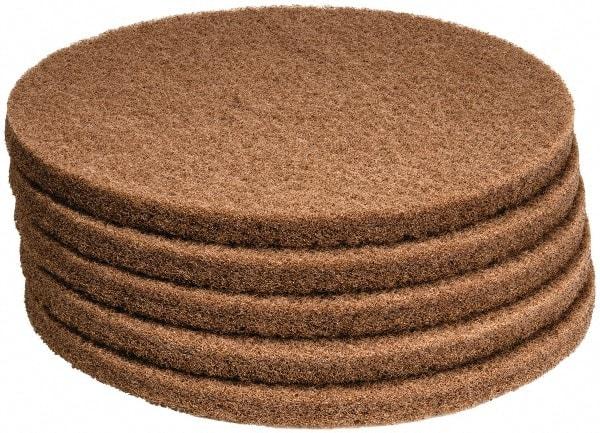 PRO-SOURCE - Polishing Pad - 17" Machine, Tan Pad, Polyester - A1 Tooling