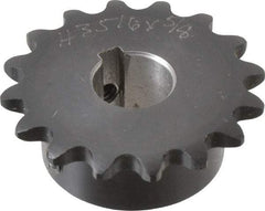 Browning - 16 Teeth, 3/8" Chain Pitch, Chain Size 35, Finished Bore Sprocket - 5/8" Bore Diam, 1.922" Pitch Diam, 2.11" Outside Diam - A1 Tooling