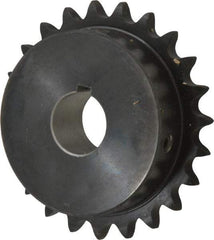 Browning - 23 Teeth, 1/2" Chain Pitch, Chain Size 40, Finished Bore Sprocket - 1" Bore Diam, 3.672" Pitch Diam, 3.94" Outside Diam - A1 Tooling