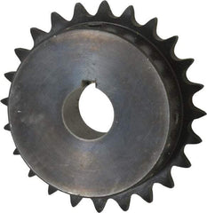 Browning - 24 Teeth, 1/2" Chain Pitch, Chain Size 40, Finished Bore Sprocket - 1" Bore Diam, 3.831" Pitch Diam, 4.1" Outside Diam - A1 Tooling