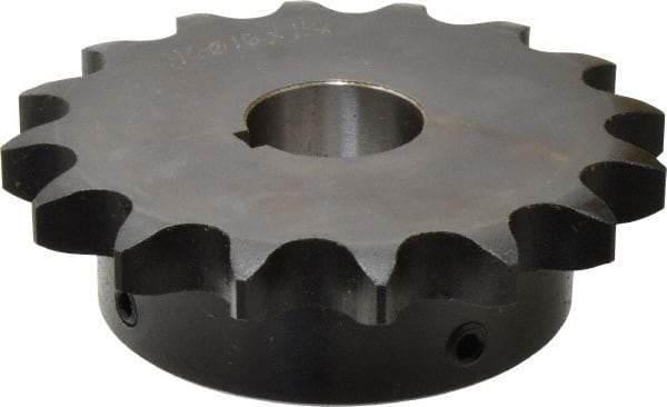 Browning - 16 Teeth, 3/4" Chain Pitch, Chain Size 60, Finished Bore Sprocket - 1-1/8" Bore Diam, 3-27/32" Pitch Diam, 4.22" Outside Diam - A1 Tooling