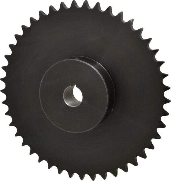 Browning - 45 Teeth, 5/8" Chain Pitch, Chain Size 50, Finished Bore Sprocket - 1" Bore Diam, 8.96" Pitch Diam, 9.31" Outside Diam - A1 Tooling