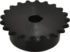 Browning - 21 Teeth, 3/8" Chain Pitch, Chain Size 35, Finished Bore Sprocket - 1/2" Bore Diam, 2.516" Pitch Diam, 2.7" Outside Diam - A1 Tooling