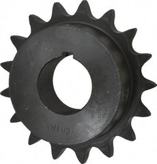 Browning - 17 Teeth, 5/8" Chain Pitch, Chain Size 50, Finished Bore Sprocket - 1-1/4" Bore Diam, 3.401" Pitch Diam, 3.72" Outside Diam - A1 Tooling