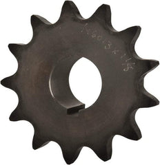 Browning - 13 Teeth, 3/4" Chain Pitch, Chain Size 60, Finished Bore Sprocket - 1-1/8" Bore Diam, 3.134" Pitch Diam, 3.45" Outside Diam - A1 Tooling