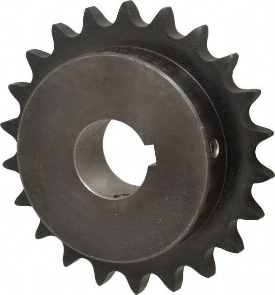 Browning - 22 Teeth, 3/4" Chain Pitch, Chain Size 60, Finished Bore Sprocket - 1-1/2" Bore Diam, 5.27" Pitch Diam, 5.67" Outside Diam - A1 Tooling