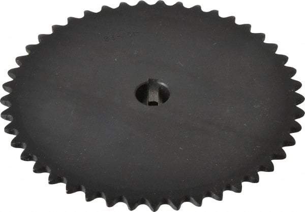 Browning - 45 Teeth, 3/8" Chain Pitch, Chain Size 35, Finished Bore Sprocket - 5/8" Bore Diam, 5-3/8" Pitch Diam, 4.39" Outside Diam - A1 Tooling