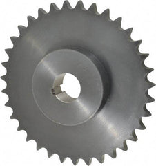 Browning - 35 Teeth, 3/4" Chain Pitch, Chain Size 60, Finished Bore Sprocket - 1-1/2" Bore Diam, 8.367" Pitch Diam, 8.78" Outside Diam - A1 Tooling