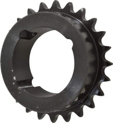 Browning - 24 Teeth, 1/2" Chain Pitch, Chain Size 40, TB Bushed Sprocket - 3.831" Pitch Diam, 4.1" Outside Diam - A1 Tooling