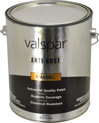 Valspar - 1 Gal Black Flat Finish Enamel Paint - Interior/Exterior, 400 gL VOC Compliance - A1 Tooling