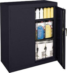 Sandusky Lee - 3 Shelf Locking Storage Cabinet - Steel, 36" Wide x 18" Deep x 42" High, Black - A1 Tooling