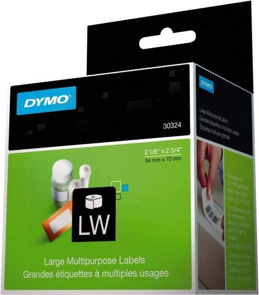 Dymo - 2-3/4" Long, White Label Printer Cartridge - For DYMO LabelWriter Printers - A1 Tooling