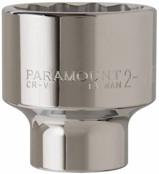 Paramount - 2-1/16", 3/4" Drive, Standard Hand Socket - 12 Points, 3-5/32" OAL - A1 Tooling