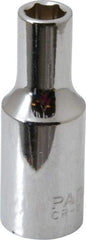 Paramount - 3/8" Drive, Deep Hand Socket - 6 Points, 1-15/16" OAL, Steel, Chrome Finish - A1 Tooling