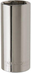 Paramount - 13/16", 3/8" Drive, Deep Hand Socket - 6 Points, 2-1/2" OAL, Steel, Chrome Finish - A1 Tooling