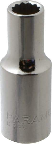 Paramount - 3/8" Drive, Deep Hand Socket - 12 Points, 1-15/16" OAL, Steel, Chrome Finish - A1 Tooling