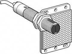 Telemecanique Sensors - Cable Connector, 5m Nominal Distance, Shock and Vibration Resistant, Polarized Retroreflective Photoelectric Sensor - 24 to 240 VAC/VDC, 25 Hz, Brass, 82mm Long x 18mm Wide x 1.8 Inch High - A1 Tooling