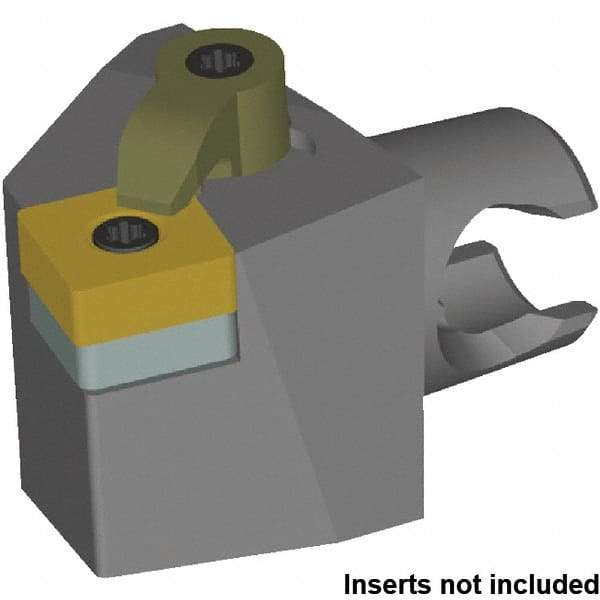 Kennametal - Left Hand Cut, Size KM25, SN.. 120408 & SN.. 432 Insert Compatiblity, External Modular Turning & Profiling Cutting Unit Head - 13mm Ctr to Cutting Edge, 30mm Head Length, Series Kenloc - A1 Tooling