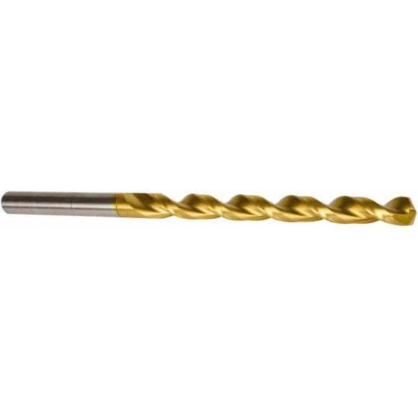 Precision Twist Drill - 8.5mm 135° Parabolic Flute High Speed Steel Taper Length Drill Bit - A1 Tooling