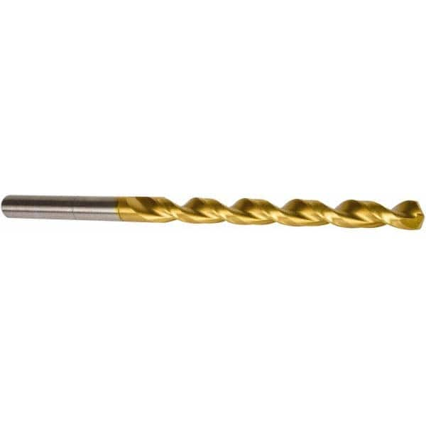 Precision Twist Drill - 11/32" 135° Parabolic Flute High Speed Steel Taper Length Drill Bit - A1 Tooling