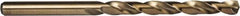 Precision Twist Drill - 27/64", 135° Point, Spiral Flute, Cobalt Taper Length Drill Bit - Oxide/Gold Finish, 4-5/8" Flute Length, 7-1/4" OAL, Series M51CO - A1 Tooling