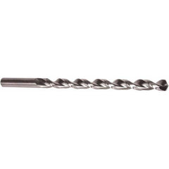 Precision Twist Drill - 25/64" 135° Parabolic Flute High Speed Steel Taper Length Drill Bit - A1 Tooling