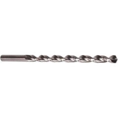 Precision Twist Drill - 21/64" 135° Parabolic Flute High Speed Steel Taper Length Drill Bit - A1 Tooling