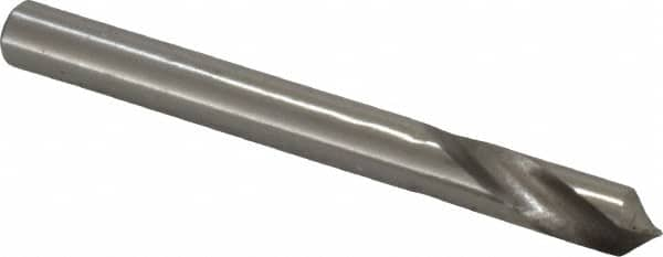 Precision Twist Drill - 1/4" Body Diam, 90° Point, High Speed Steel, 2-1/2" Overall Length, Spotting Drill - A1 Tooling