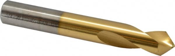 Precision Twist Drill - 3/4" Body Diam, 90°, 5" OAL, High Speed Steel Spotting Drill - A1 Tooling