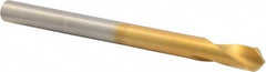 Precision Twist Drill - 3/8" Body Diam, 90°, 5" OAL, High Speed Steel Spotting Drill - A1 Tooling