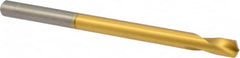 Precision Twist Drill - 1/4" Body Diam, 120°, 4" OAL, High Speed Steel Spotting Drill - A1 Tooling