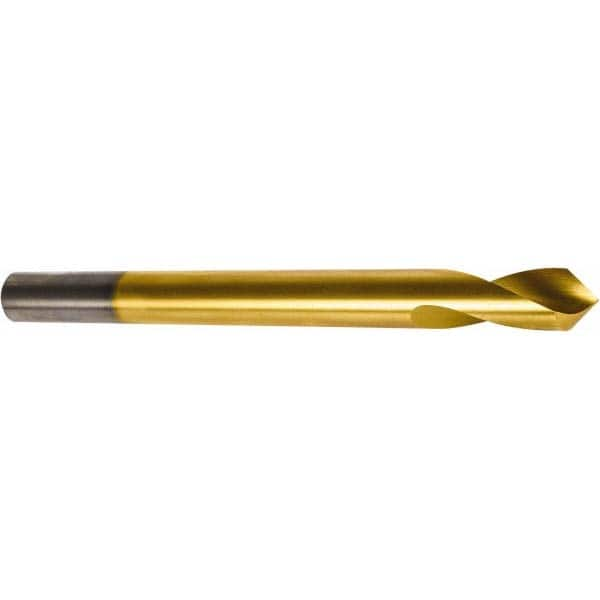 Precision Twist Drill - 5/8" Body Diam, 90°, 7" OAL, High Speed Steel Spotting Drill - A1 Tooling