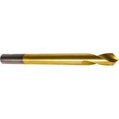 Precision Twist Drill - 1/2" Body Diam, 120°, 6" OAL, High Speed Steel Spotting Drill - A1 Tooling