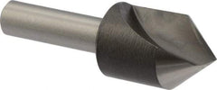 Precision Twist Drill - 3/4" Head Diam, 3/8" Shank Diam, 1 Flute 82° High Speed Steel Countersink - Bright Finish, 2-13/32" OAL, Single End, Straight Shank, Right Hand Cut - A1 Tooling