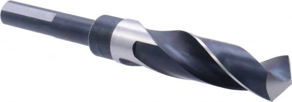 Precision Twist Drill - 53/64" Drill, 118° Point, High Speed Steel Silver Deming & Reduced Shank Drill Bit - A1 Tooling