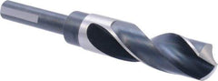 Precision Twist Drill - 29/32" Drill, 118° Point, High Speed Steel Silver Deming & Reduced Shank Drill Bit - Bright Finish, 6" OAL, Flats on Shank, 3" Flute Length, Right Hand Cut, Standard Point, Spiral Flute, Regular Spiral - A1 Tooling