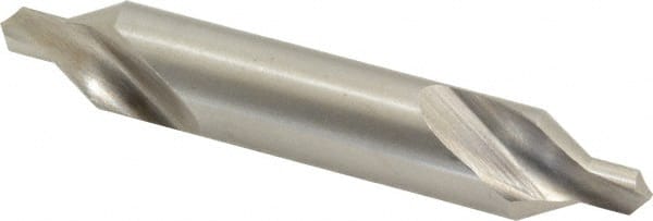 Precision Twist Drill - #6 Plain Cut 60° Incl Angle High Speed Steel Combo Drill & Countersink - A1 Tooling