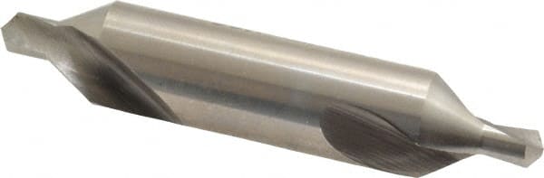 Precision Twist Drill - #7 Plain Cut 60° Incl Angle High Speed Steel Combo Drill & Countersink - A1 Tooling