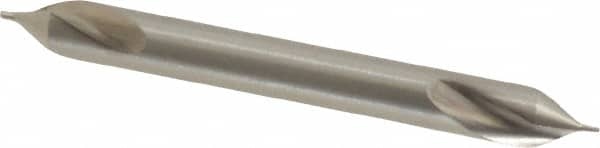 Precision Twist Drill - #000 Plain Cut 60° Incl Angle High Speed Steel Combo Drill & Countersink - A1 Tooling